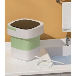 Clearance Mini Vikbar Portabel Tvättmaskin 12L – Kompakt Portabel Maskin för Resor, Små Lägenheter och Studentrum Purple