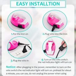 Clearance Mini värmepress Mini strykjärnspress Mini värmepress Bärbar mobiltelefon värmepress