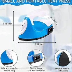 Best Mini Värmepressmaskin Elektrisk Strykjärn Laddningsbas