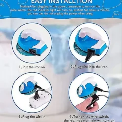 Best Mini Värmepressmaskin Elektrisk Strykjärn Laddningsbas