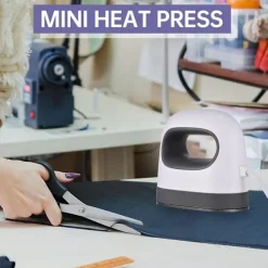 Best DAO Mini Värmepressmaskin T-Shirt Tryck Enkel Värmeöverföringspress Järnmaskiner för Kläder Väskor [DB] AU Plug Grey