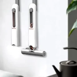 Hot Minimopp, Bärbar Självpressande Svampmopp, Handsfree Rengöring Minimopp för Badrum, Kök (3 Bomullsvastar och 1 Presshandtag) 2 set