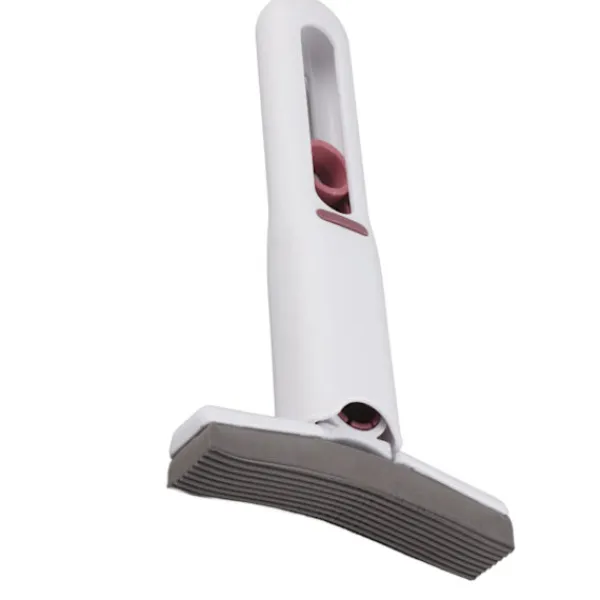 Hot Minimopp Handhållen Tvättbar Vikbar Starkt Absorberande Själv Vridande Ergonomisk Svampmopp med 1 Huvud för Familjekontor