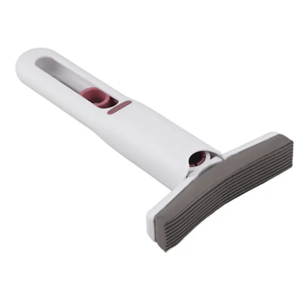 Hot Minimopp Handhållen Tvättbar Vikbar Starkt Absorberande Själv Vridande Ergonomisk Svampmopp med 1 Huvud för Familjekontor