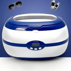 ECLshop 600ML Blå Ultraljudstvätt Blue White