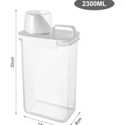 Sale 2300ML Förvaring för Tvättmedel, Tvättmedelsbehållare Doseringboll Flytande Tvättmedel