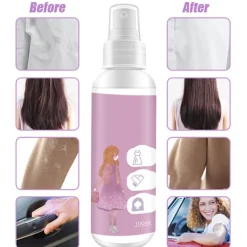 New 100ml Multipurpose Antistatspray Kläder Antistatisk Spray för Kläder Textilier Möbler och Bil
