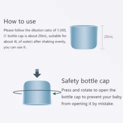 Sale Hommy 480ML Roborock Tillbehör Golv rengöring vätska kostym för Roborock Dyad Och Roborock S7,99.9% Antibakteriell, Ej giftig