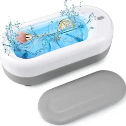 Discount 450ML Ultraljudstvätt, 48000Hz Ultraljudsrengöringsmaskin för Smycken, Vit