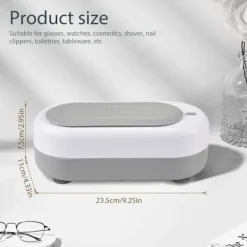 Discount 450ML Ultraljudstvätt, 48000Hz Ultraljudsrengöringsmaskin för Smycken, Vit