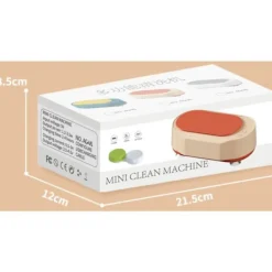 Outlet 500ML Ultraljudstvätt, 45000Hz Ultraljudsrengöringsmaskin för Smycken, Vit