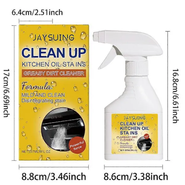 Clearance Mångsidiga Oljefläckborttagningsmedel Snabb Borttagning av Olja Fett Avfettningsmedel för Hemmakök