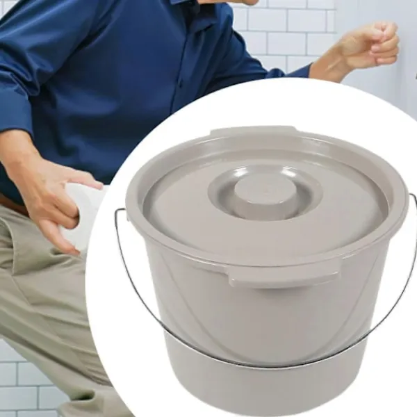 Outlet Mobil potta med bärhandtag, toalett hink, campingtoalett