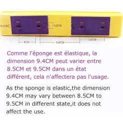 Discount Mophuvudspåfyllningar Absorberande Svamp, Mophuvud, Kvastdynor - Pack med 3 Ersättningsdynor för Mop Grå