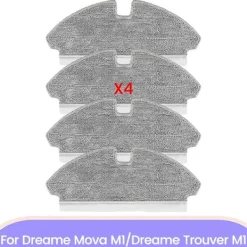 New Moppduk för M1 / Trouver M1 Dammsugare Reservdelar Effektiv Hushållsrengöring Tillbehör 4ST