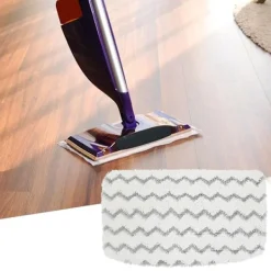 Hot Moppduk Tjock Absorberande Maskintvättbar Snabbtorkande Vågmönster Smutsgrepp Vit Våt Torr Mopp Ersättningsplatta För Shark M01/m11/d01/d11 S1000/s1000a/s | Fyndiq White