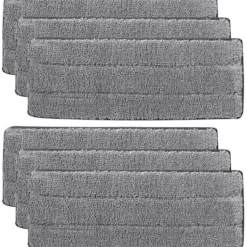 Moppdynor, 6 st Ersättningsdynor, Mikrofiber Hushållsmopphuvud Rengöringsdyna, för Rengöring och Skrubbning av Våta eller Torra Golv