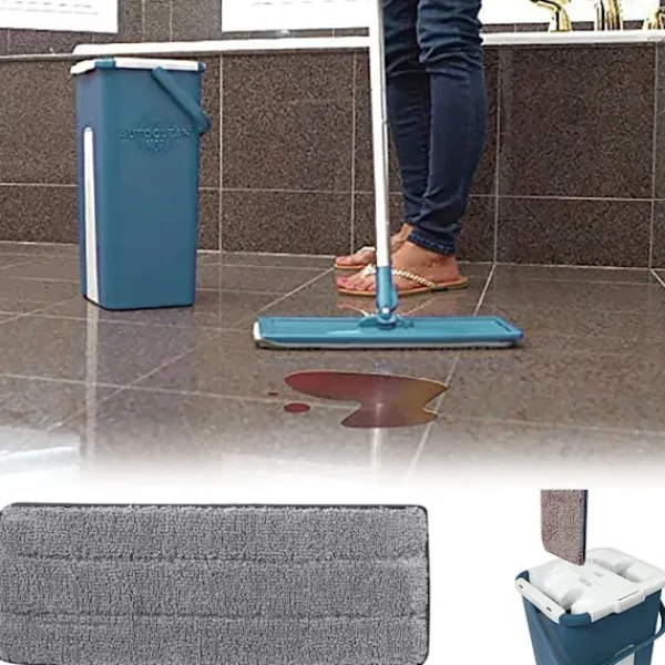 Moppdynor, 6 st Ersättningsdynor, Mikrofiber Hushållsmopphuvud Rengöringsdyna, för Rengöring och Skrubbning av Våta eller Torra Golv