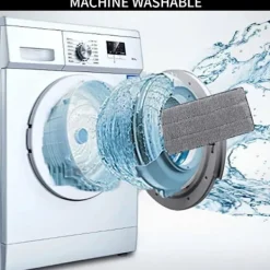 Moppdynor, 6 st Ersättningsdynor, Mikrofiber Hushållsmopphuvud Rengöringsdyna, för Rengöring och Skrubbning av Våta eller Torra Golv