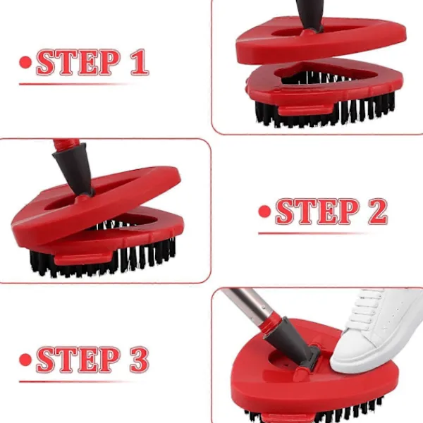 Clearance Mopphuvuden Ersättning Skrubbborste Mopphuvud för Vileda Turbo Spin Mopp, Hård Borst Matta Borste Rengöringsborste för Badrum Garage Kök