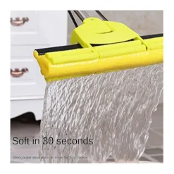 Sale Mopprulle Huvud Refill Svamp Refiller Rengöringsdynor Absorberande Ersättning Våtmoppning Kläder Tillbehör Suddgummi 4-pack