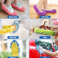 Best INF Mopptofflor för Golvrengöring - 1 par Grön