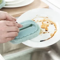 Best Mordely Rengöringsborste för köksdiskborste Pot Rengöring diskbänkar Nordic blue