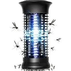 Hot Mosquito Killer Lamp, Kraftfull elektronisk Bug Killer Bug Trap Kraftfull insektsflugfälla med krok Myggzappers Fly Gn
