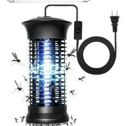 Hot Mosquito Killer Lamp, Kraftfull elektronisk Bug Killer Bug Trap Kraftfull insektsflugfälla med krok Myggzappers Fly Gn