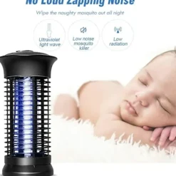 Hot Mosquito Killer Lamp, Kraftfull elektronisk Bug Killer Bug Trap Kraftfull insektsflugfälla med krok Myggzappers Fly Gn