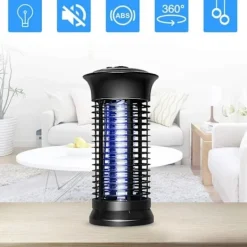 Hot Mosquito Killer Lamp, Kraftfull elektronisk Bug Killer Bug Trap Kraftfull insektsflugfälla med krok Myggzappers Fly Gn