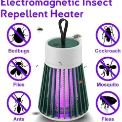 Clearance FMYSJ Mozz Guard Myggfångare, MozzGuard Bärbar Sladdlös Mozzguard, USB-laddning och Lågt Ljud, Skadedjursbekämpning Fällor (FMY) grey