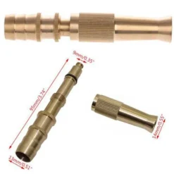 Mässingsmunstycke Justerbart Högtryck