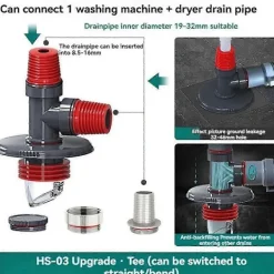 Online Multifunktionell Avloppsrör för Tvättmaskin, Specialgolvbrunnsanslutning, Deodorant Anti-lukt