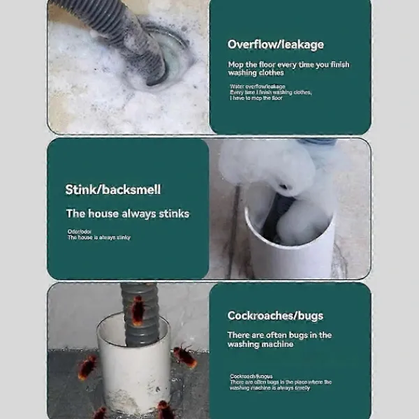 Online Multifunktionell Avloppsrör för Tvättmaskin, Specialgolvbrunnsanslutning, Deodorant Anti-lukt