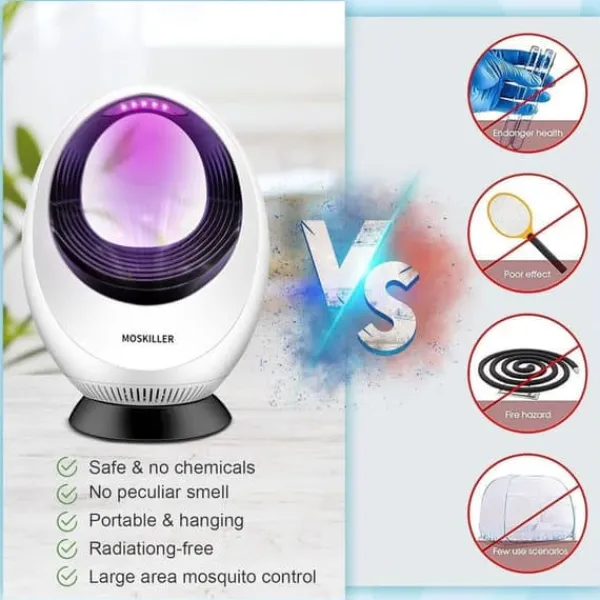 New Multifunktionell elektrisk myggdödare, bärbar myggfångare för utomhusbruk