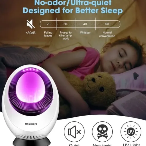 New Multifunktionell elektrisk myggdödare, bärbar myggfångare för utomhusbruk