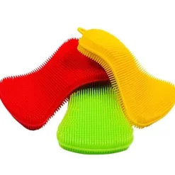 Outlet Multifunktionell kökssvamp i silikon | Antibakteriell diskborste i livsmedelskvalitet KLB