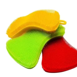 Outlet Multifunktionell kökssvamp i silikon | Antibakteriell diskborste i livsmedelskvalitet KLB