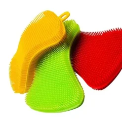 Outlet Multifunktionell kökssvamp i silikon | Antibakteriell diskborste i livsmedelskvalitet KLB