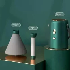 Multifunktionell portabel minitork för hushållsbruk, lämplig för studentboende, torkar kläder, skor och djurhår, perfekt för resor, grön Green