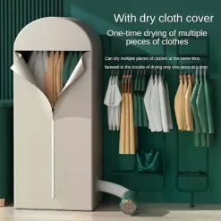 Multifunktionell portabel minitork för hushållsbruk, lämplig för studentboende, torkar kläder, skor och djurhår, perfekt för resor, grön Green