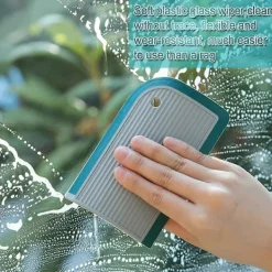 Online Multifunktionell Rengöringsgummi, Lämplig för Fönster, Duschdörrar, Glas, Spegel, Bilruta, Keramisk Vägg, Skåpsbord, Mini Silikon Ru