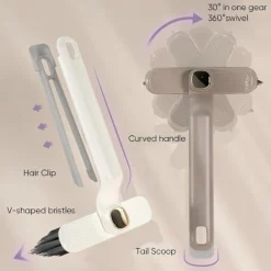 Discount Multifunktionell roterande rengöringsborste för springor, rengöringsborstar för svåråtkomliga ställen, med rengöringsklämma[CO]