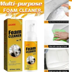 Outlet Multifunktionell skumrengörare biltillbehör sanering interiör lädersäte rattrengöring 100ml 60ml