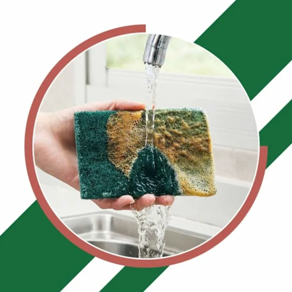 Hot Multifunktionell Skursvamp Diskning Rengöring Skrubber Svampar Kraftig Catering Kök Badrum Hushållsverktyg 5 st