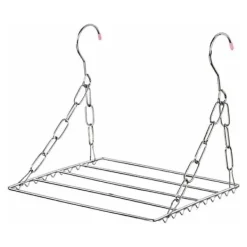 Clearance Multifunktionell Torkställning för Kläder, Rostfritt Stål Tvätt Torkhängare för Upphängning av Kläder, Handdukar, Strumpor