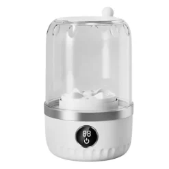 New FJORD Multifunktionell Tvättmaskin, Mini Bärbar Tvättmaskin, Touchskärm, 3 Hastighetslägen, Toppöppning, Vattentät, Lämplig För Resor White