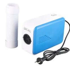 Outlet Multifunktionell 600W klädtork hushåll liten bärbar elektrisk skotork klädtork blå EU rund stickpropp