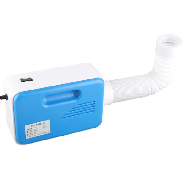 Outlet Multifunktionell 600W klädtork hushåll liten bärbar elektrisk skotork klädtork blå EU rund stickpropp